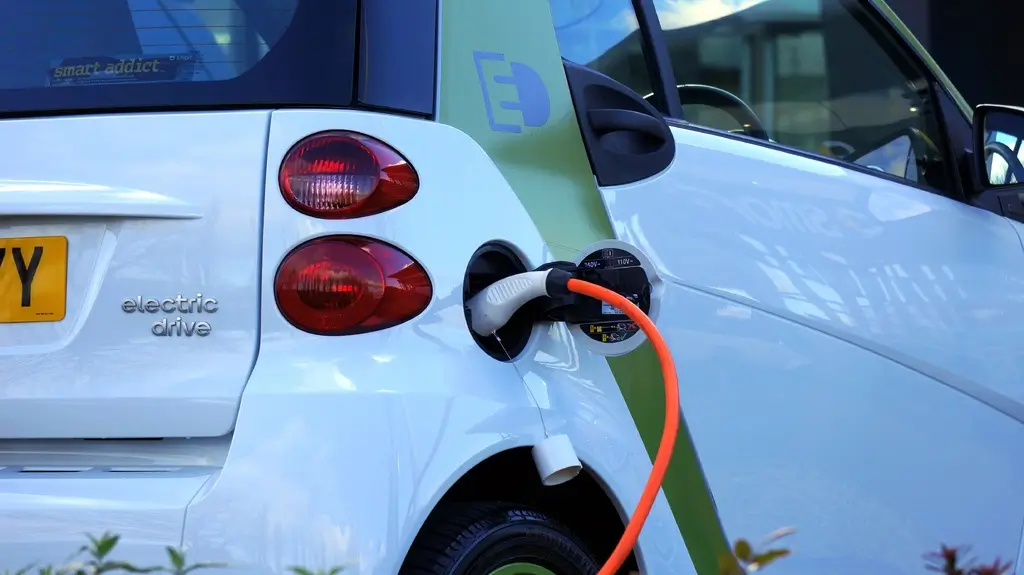 Electric car charging home Image